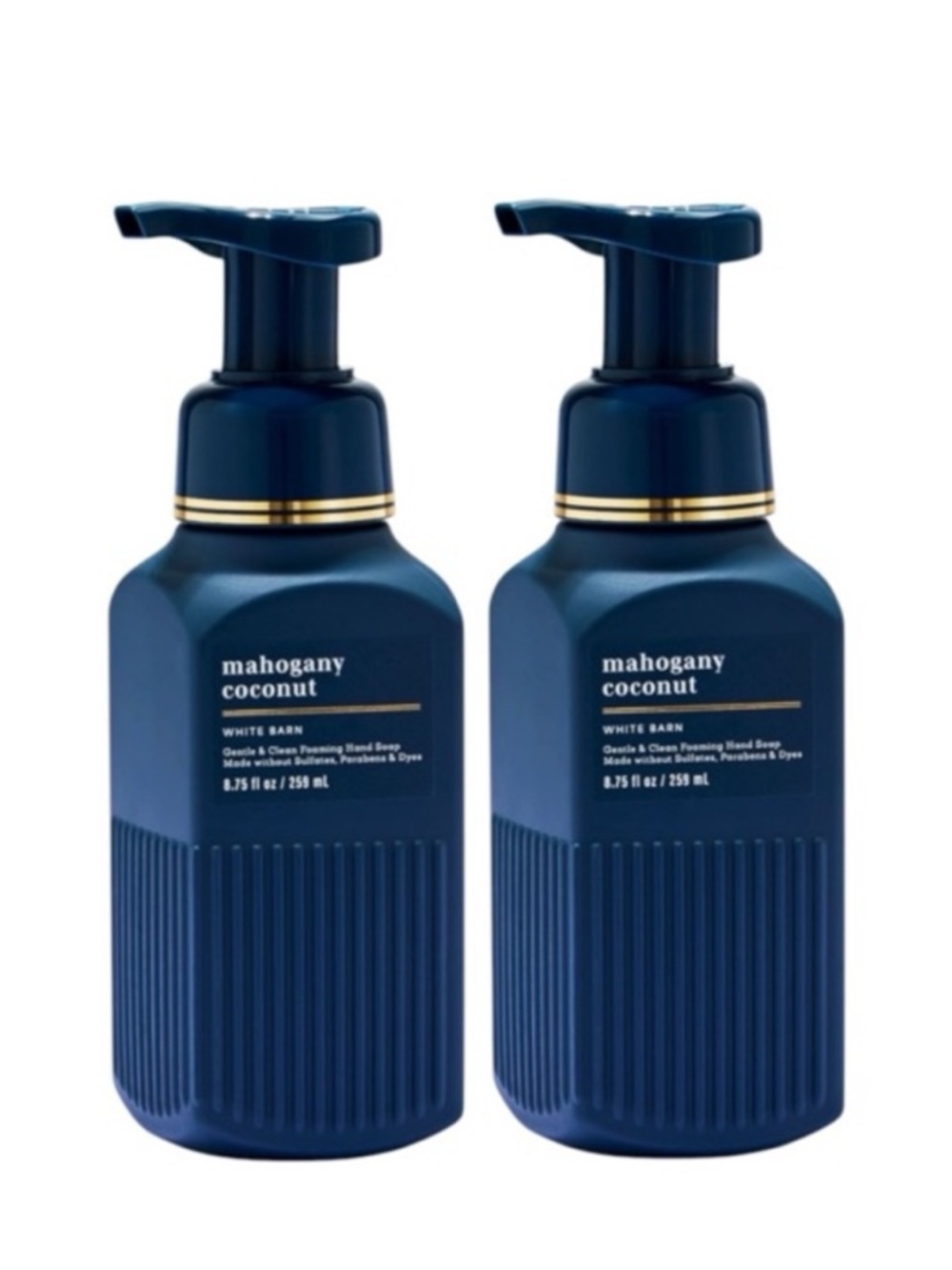 NEW 2X Bath & Body Works MAHOGANY COCONUT Luxe Foam Hand Soap Set Collection